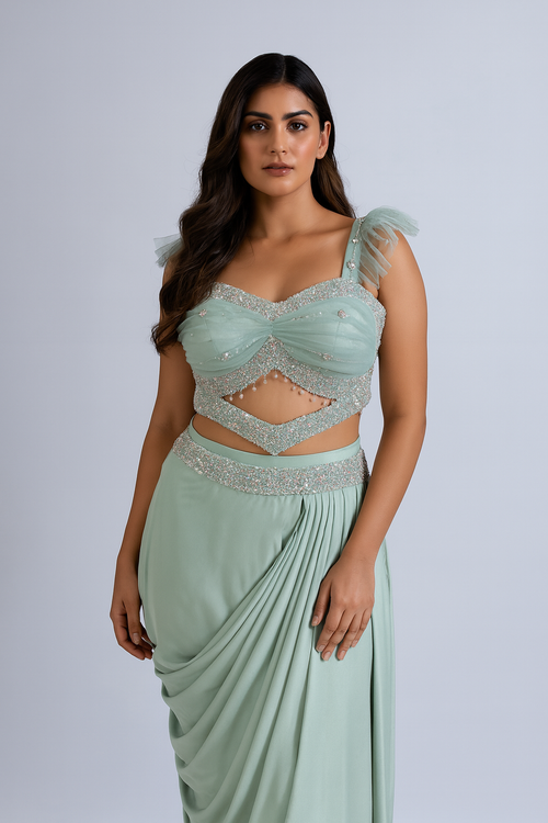 Choli Cut Drape